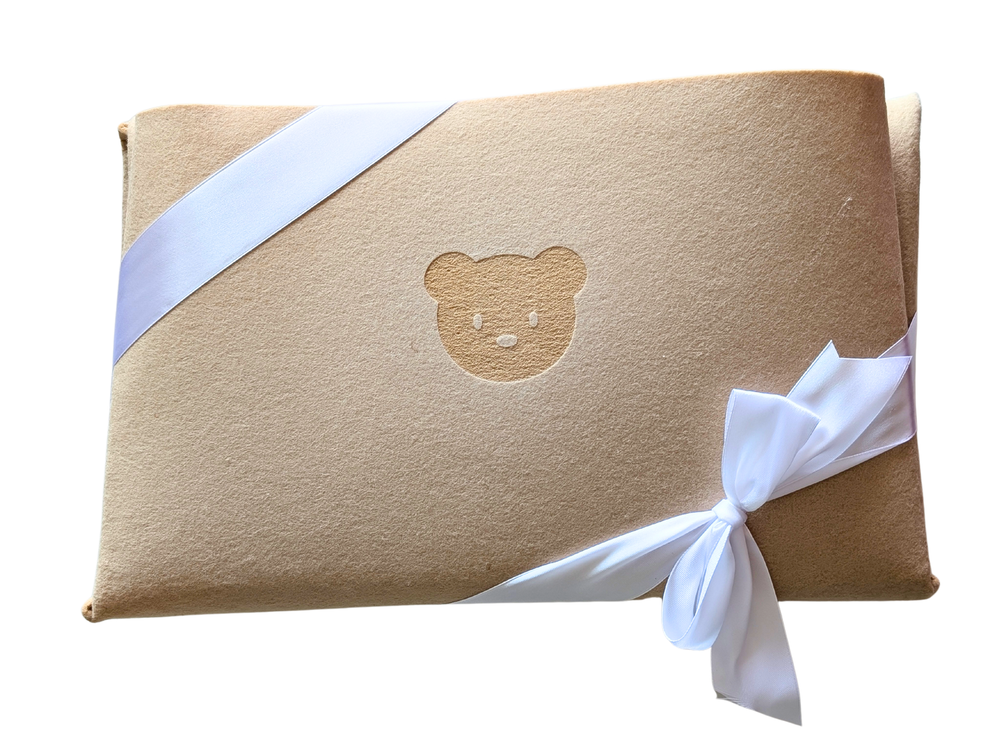 Trio de paniers gigognes en feutrine - Motif ourson 🐻