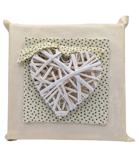 Tableau Coeur blanc - Esprit bohème et nature